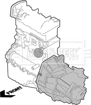 Borg & Beck BEM3243 - Sospensione, Motore autozon.pro