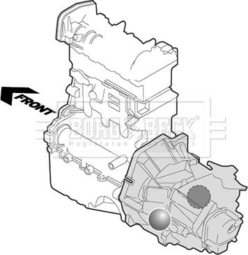 Borg & Beck BEM3175 - Sospensione, Motore autozon.pro