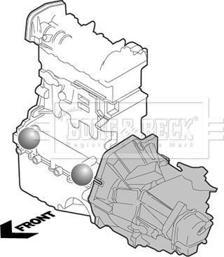 Borg & Beck BEM4328 - Sospensione, Motore autozon.pro