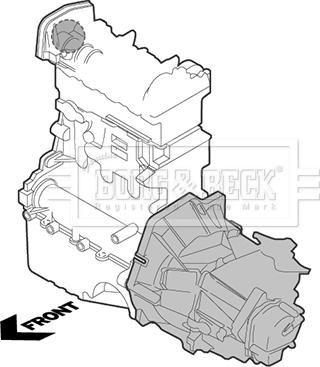 Borg & Beck BEM4353 - Sospensione, Motore autozon.pro