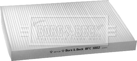 Borg & Beck BFC1002 - Filtro, Aria abitacolo autozon.pro