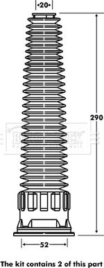 Borg & Beck BPK7070 - Parapolvere, Ammortizzatore autozon.pro