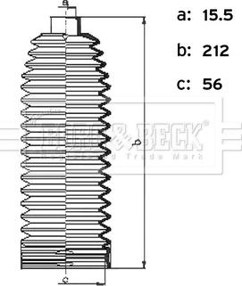 Borg & Beck BSG3495 - Kit soffietto, Sterzo autozon.pro