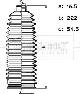 Borg & Beck BSG3496 - Kit soffietto, Sterzo autozon.pro