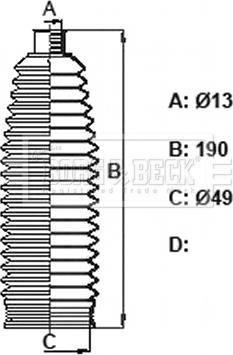 Borg & Beck BSG3449 - Kit soffietto, Sterzo autozon.pro