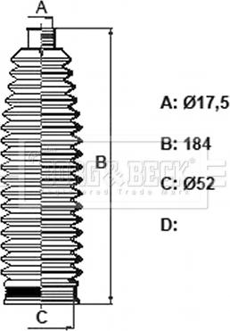 Borg & Beck BSG3448 - Kit soffietto, Sterzo autozon.pro