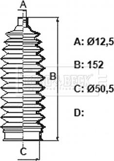 Borg & Beck BSG3443 - Kit soffietto, Sterzo autozon.pro