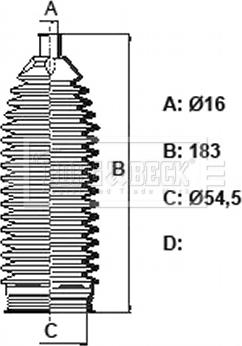 Borg & Beck BSG3447 - Kit soffietto, Sterzo autozon.pro