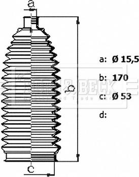 Borg & Beck BSG3484 - Kit soffietto, Sterzo autozon.pro