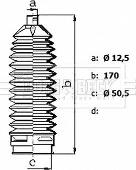 Borg & Beck BSG3482 - Kit soffietto, Sterzo autozon.pro