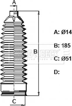 Borg & Beck BSG3435 - Kit soffietto, Sterzo autozon.pro