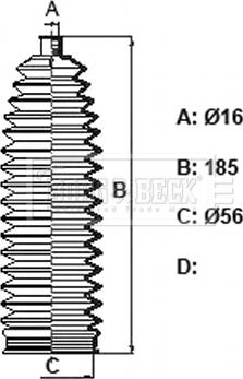 Borg & Beck BSG3431 - Kit soffietto, Sterzo autozon.pro