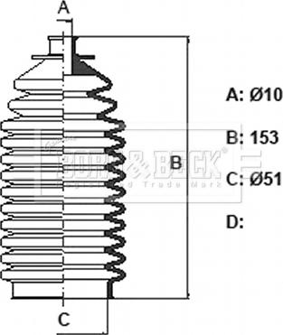 Borg & Beck BSG3433 - Kit soffietto, Sterzo autozon.pro