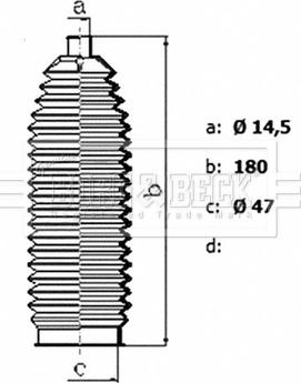 Borg & Beck BSG3477 - Kit soffietto, Sterzo autozon.pro