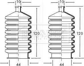 Borg & Beck BSG3015 - Kit soffietto, Sterzo autozon.pro