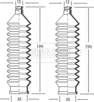 Borg & Beck BSG3013 - Kit soffietto, Sterzo autozon.pro