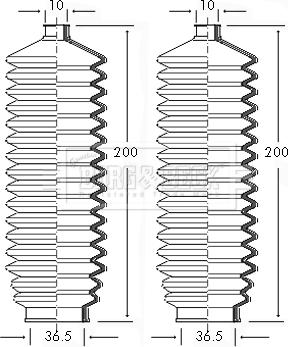 Borg & Beck BSG3039 - Kit soffietto, Sterzo autozon.pro