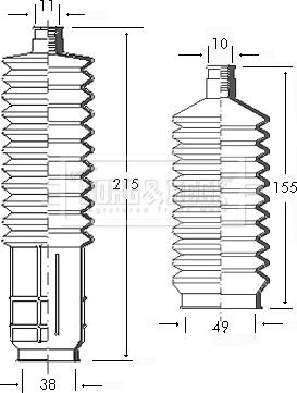 Borg & Beck BSG3032 - Kit soffietto, Sterzo autozon.pro