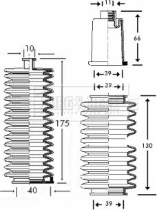 Borg & Beck BSG3162 - Kit soffietto, Sterzo autozon.pro