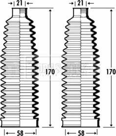 Borg & Beck BSG3356 - Kit soffietto, Sterzo autozon.pro