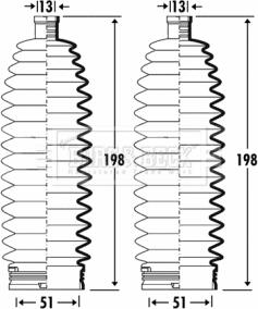 Borg & Beck BSG3361 - Kit soffietto, Sterzo autozon.pro