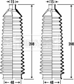 Borg & Beck BSG3315 - Kit soffietto, Sterzo autozon.pro