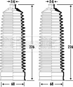 Borg & Beck BSG3328 - Kit soffietto, Sterzo autozon.pro