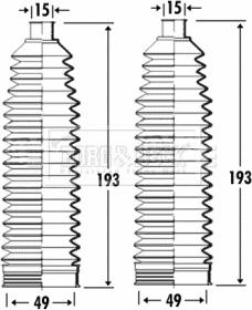 Borg & Beck BSG3263 - Kit soffietto, Sterzo autozon.pro