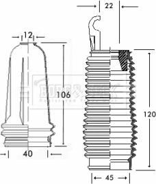 Borg & Beck BSG3226 - Kit soffietto, Sterzo autozon.pro