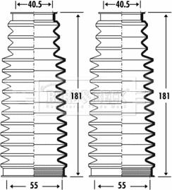 Borg & Beck BSG3276 - Kit soffietto, Sterzo autozon.pro