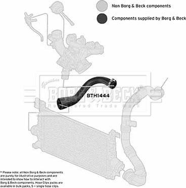 Borg & Beck BTH1444 - Flessibile aria alimentazione autozon.pro