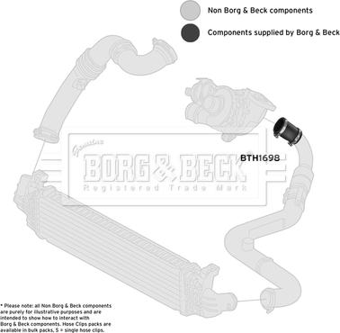 Borg & Beck BTH1698 - Flessibile aria alimentazione autozon.pro