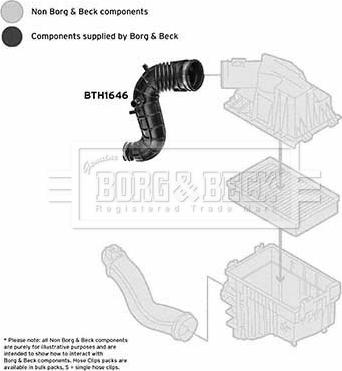 Borg & Beck BTH1646 - Flessibile d'aspirazione, Filtro aria autozon.pro