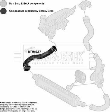 Borg & Beck BTH1627 - Flessibile aria alimentazione autozon.pro