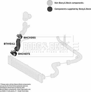 Borg & Beck BTH1043 - Flessibile aria alimentazione autozon.pro