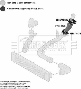 Borg & Beck BTH1054 - Flessibile aria alimentazione autozon.pro