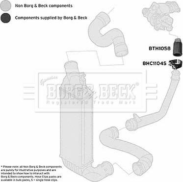 Borg & Beck BTH1058 - Flessibile aria alimentazione autozon.pro