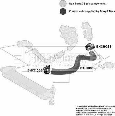 Borg & Beck BTH1018 - Flessibile aria alimentazione autozon.pro