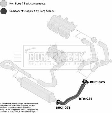 Borg & Beck BTH1036 - Flessibile aria alimentazione autozon.pro