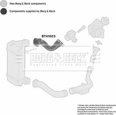 Borg & Beck BTH1023 - Flessibile aria alimentazione autozon.pro