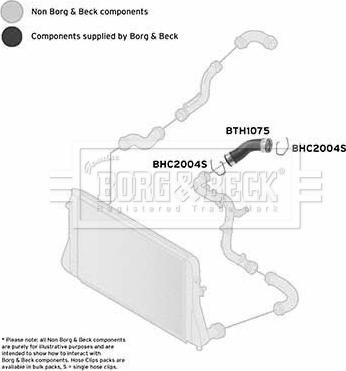 Borg & Beck BTH1075 - Flessibile aria alimentazione autozon.pro