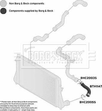 Borg & Beck BTH1147 - Flessibile aria alimentazione autozon.pro