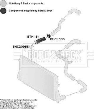 Borg & Beck BTH1154 - Flessibile aria alimentazione autozon.pro