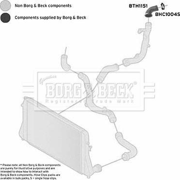 Borg & Beck BTH1151 - Flessibile aria alimentazione autozon.pro