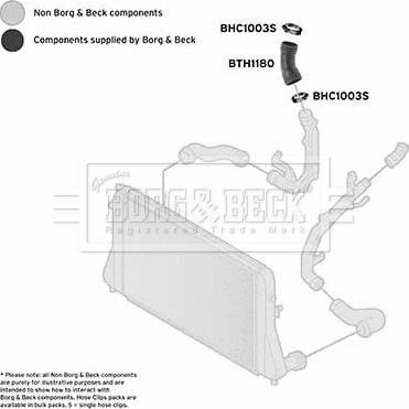 Borg & Beck BTH1180 - Flessibile aria alimentazione autozon.pro