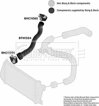Borg & Beck BTH1324 - Flessibile aria alimentazione autozon.pro