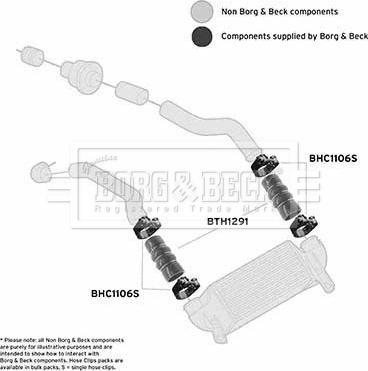 Borg & Beck BTH1291 - Flessibile aria alimentazione autozon.pro