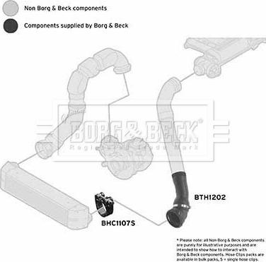 Borg & Beck BTH1202 - Flessibile aria alimentazione autozon.pro