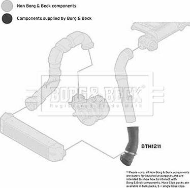 Borg & Beck BTH1211 - Flessibile aria alimentazione autozon.pro