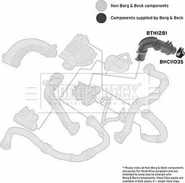 Borg & Beck BTH1281 - Flessibile aria alimentazione autozon.pro